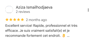 Customer Google Review